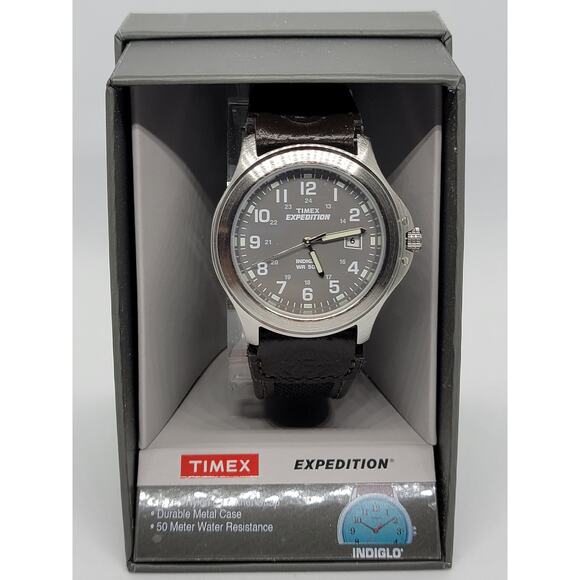Timex Men´s Expedition Leather Watch#3